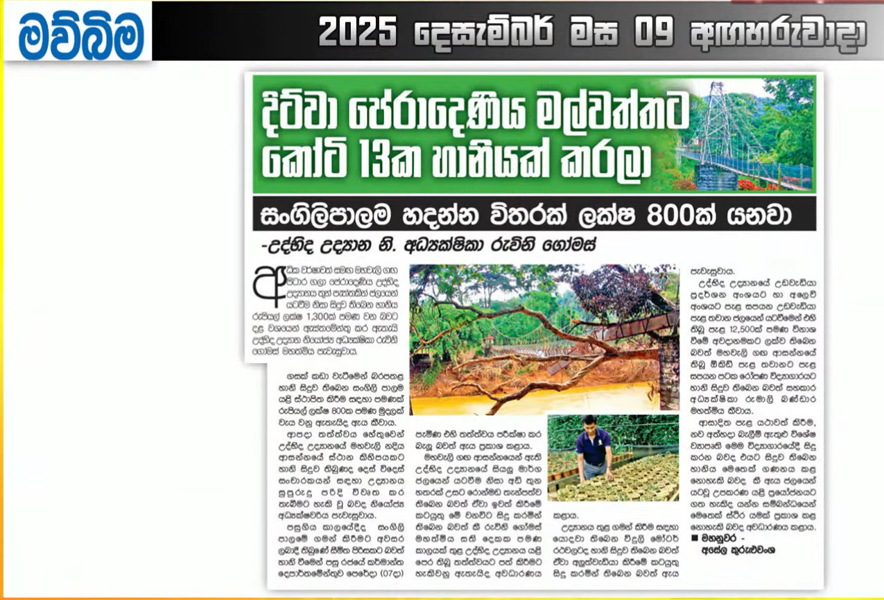 Evidence of Cyclone Ditwah damage in Sri Lanka